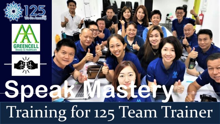 Speak Mastery Training for 125 Team Trainer for the AAA GreenCell Network Marketing Business